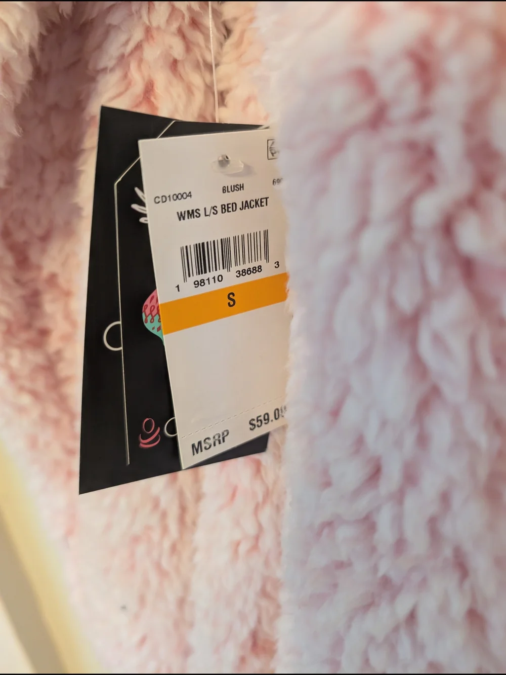 NWT Cuddl Duds Pink Sherpa Cardi Small - Picture 7 of 9